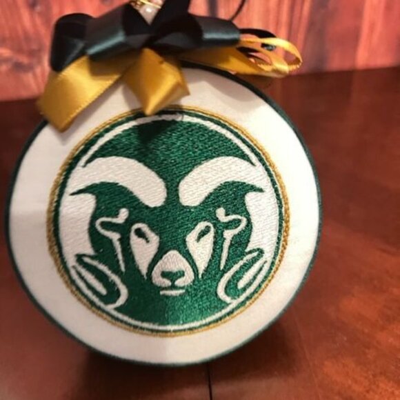 Colorado State University Rams Handmade Ornament ribbon accent - Picture 4 of 4